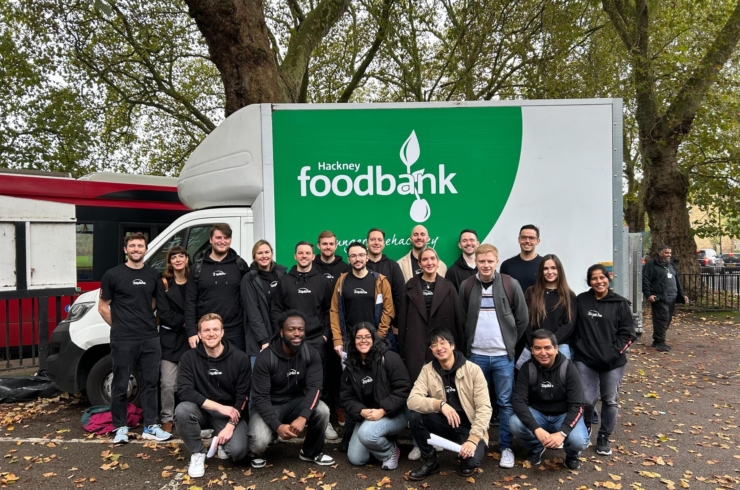 Team Ziipline at Hacney Food Bank for a VTO Day
